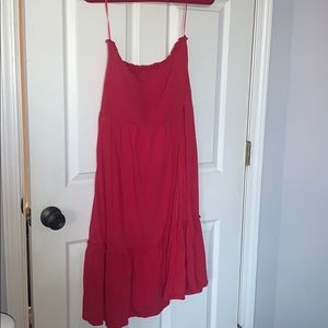 American Eagle Pink Strapless Dress XL